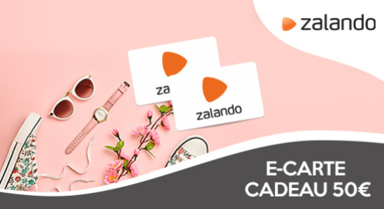 10% de réduction sur les e-cartes cadeaux ZALANDO de 50€